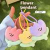 Cute Cartoon Plush Tulip Keychain Soft Stuffed Flower Dolls Bag Pendant Kawaii Plush Flower Decoration Accessories Girls Gifts