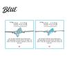 Blue And White Bead Bracelet Soul Sister Handmade Adjustable Ocean-Inspired