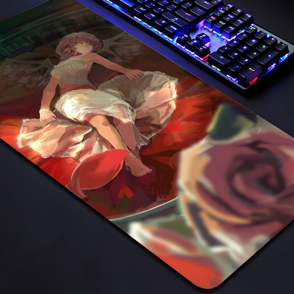 Mouse Pad NonSlip Rubber Edge Locking Mousepads Game Play Mats Cute Management Touhou Mystias Izakaya for Notebook PC Computer