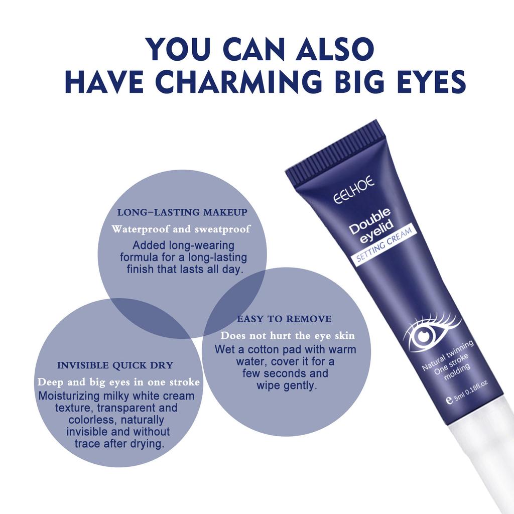Eyelid Lifting Cream Magic Big Double Eyelids Defining Cream Enhance Eyes Remove Dark Circles Puffiness Essence Firm Eye