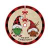 90CM Santa Claus Xmas Tree Bottom Decorative Snowman Elk Xmas Tree Carpet  New Year
