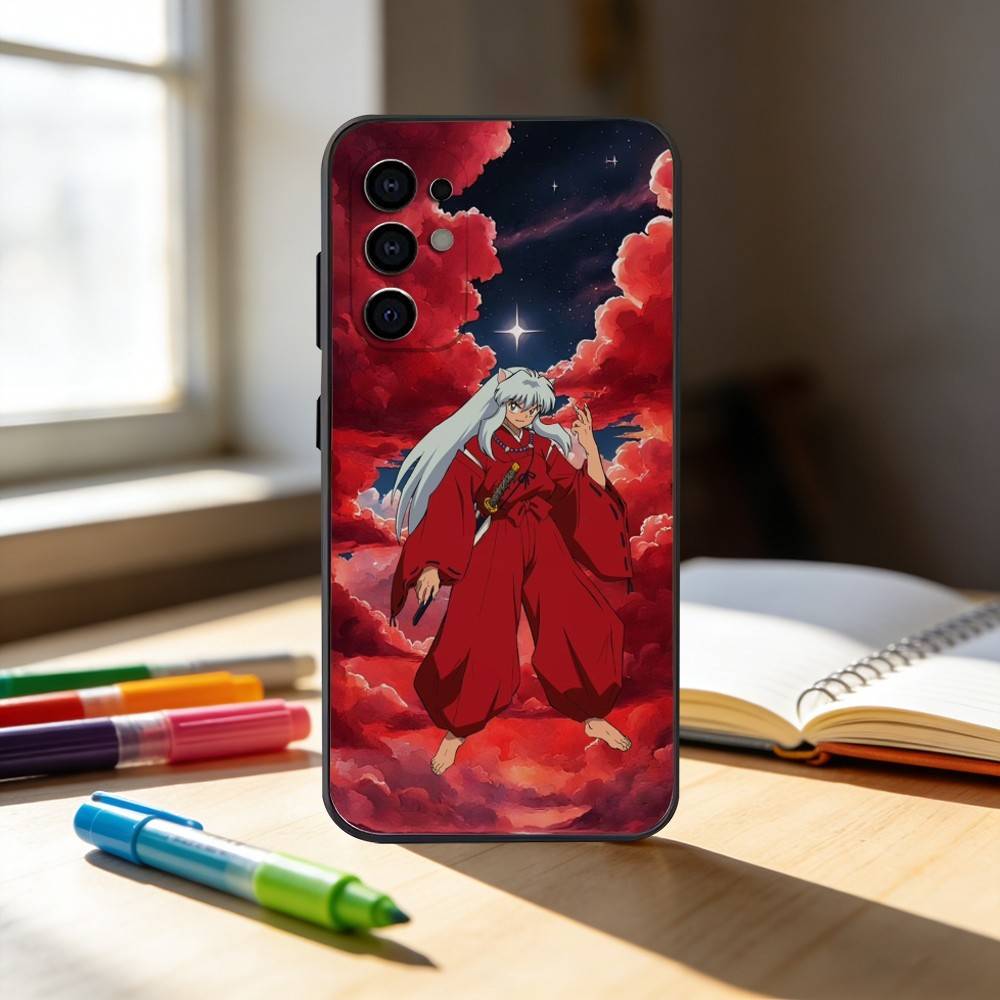 A-Anime I-INUYASHA C-Cute  Phone Case For Samsung S25,S24,S21,S22,S23,S30,Ultra,S20,Plus,Fe,Note,10,9,5G Black Cover