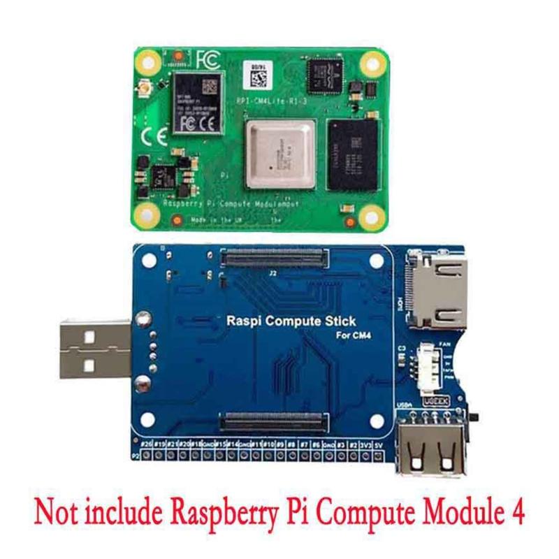 Base Board Designed for RPi Compute Module 4 Powerful Functions Small Size Body Expansion Board 20PIN GPIO Socket