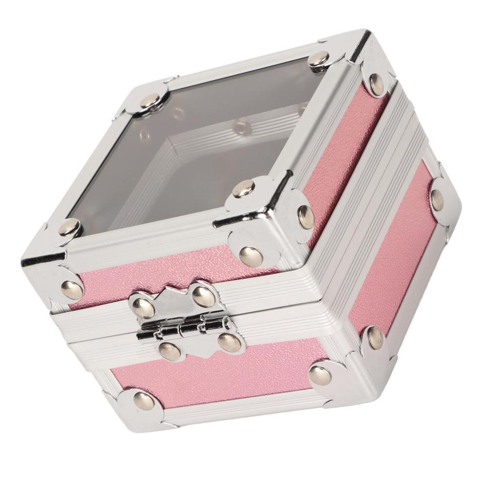 Nail Drill Bit Holder 25 Holes 3 Layer Sponge Transparent   Cover Rivet Reinforcement Dustproof Nail Drill Bit Displayer