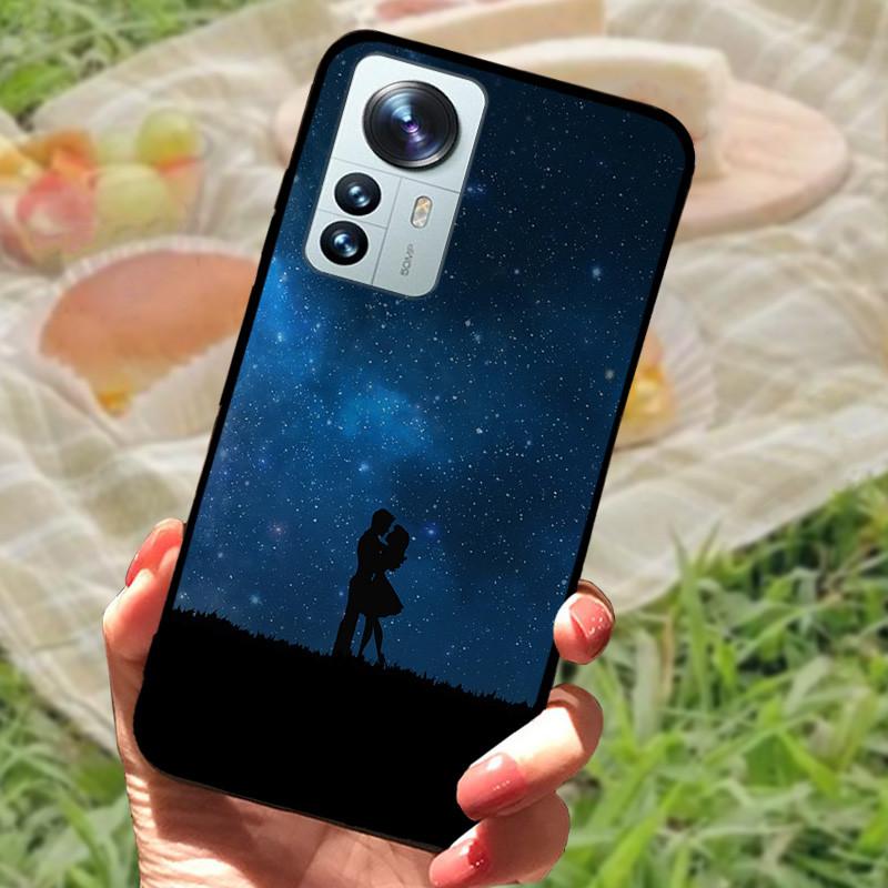 For Xiaomi Mi 12 Case 12X 12S Soft Silicone Cartoon Painted Phone Cover For Xiaomi 12 Pro Case 12S PRO Shockproof Coques Bumper
