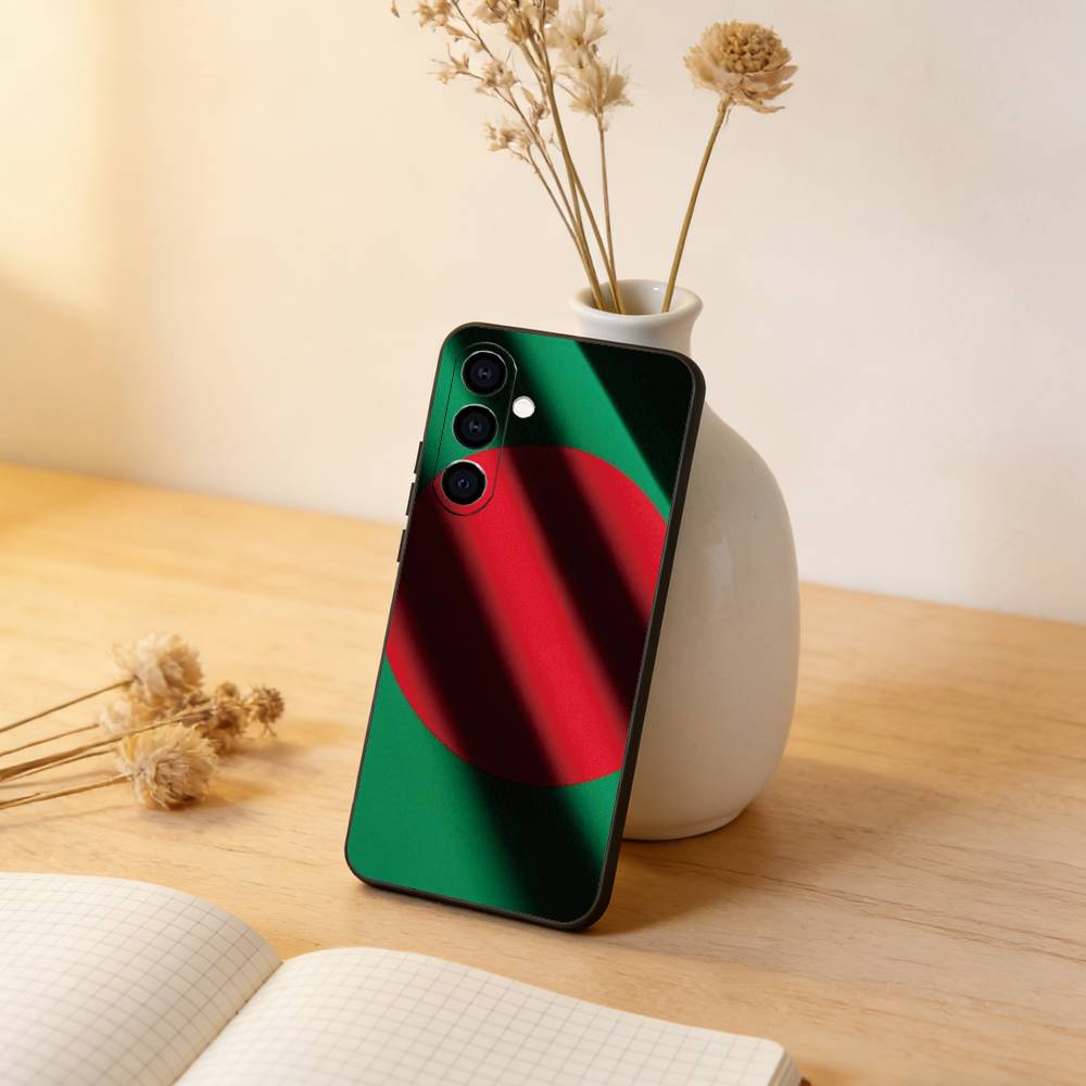 

B-Bangladesh Flag Phone Case For Samsung Galaxy A73,A72,A71,A70,A53,A52,A51,Others Soft Black Cover Samsung a20s