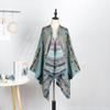 Outdoor Travel Camping Shawl Women'S Double-Sided Large Scarf Ethnic Style Warm Cape Shawl