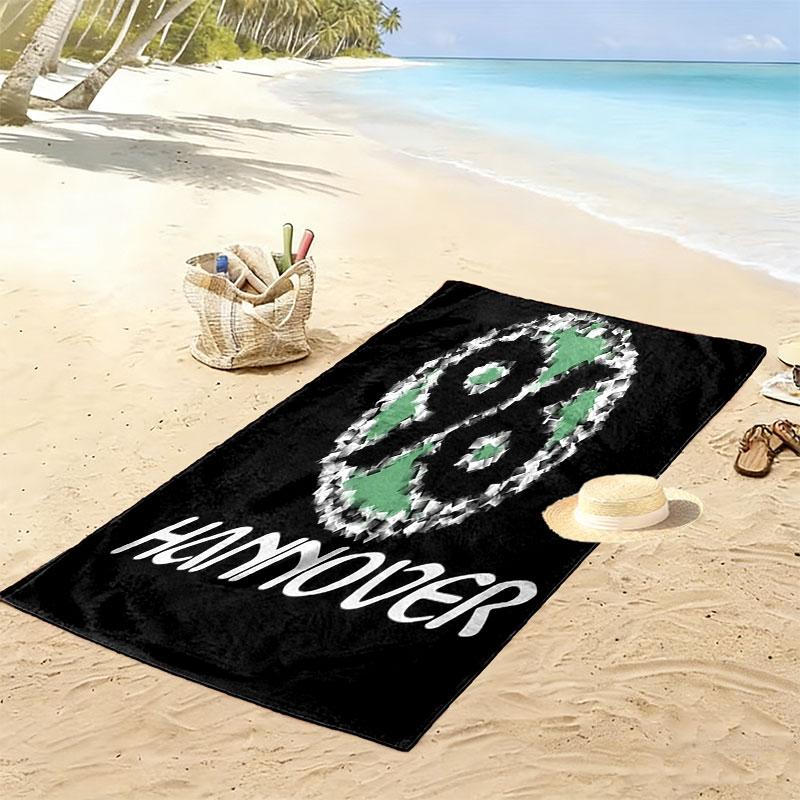 Hannover Legacy Print Beach Towel, Large Soft Quick Dry Towel for Beach Camping Swimming