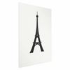 Poster - Eiffel Tower Simple Black and White Graphics