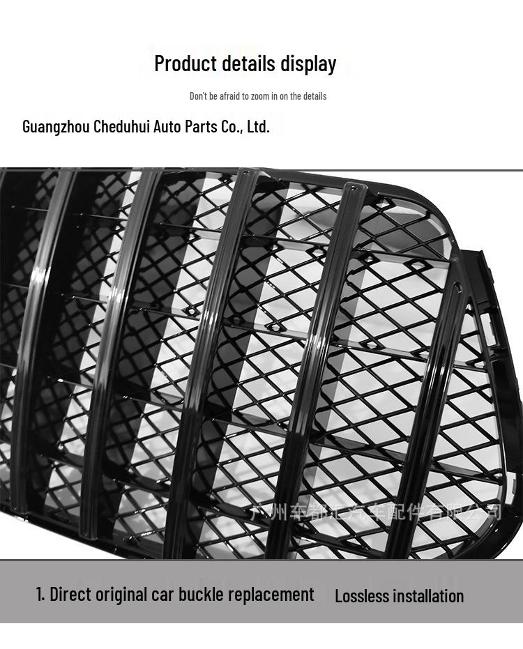Compatible Vertical Bar Grille for 2020 GLE300, 450, 350, 400, GLE53 AMG, GT 