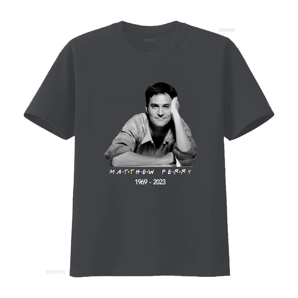 RIP Matthew Perry 1969 2023 Tribute T Shirt Chandler Bing Friends Design Comfortable Cotton Vintage Washed Stretched Breathable