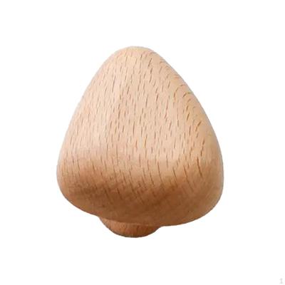 4 Piezas Ganchos de Madera para Montar en la Pared Tiradores de Cajón de Armario Puerta de Madera de Moda para Dormitorio