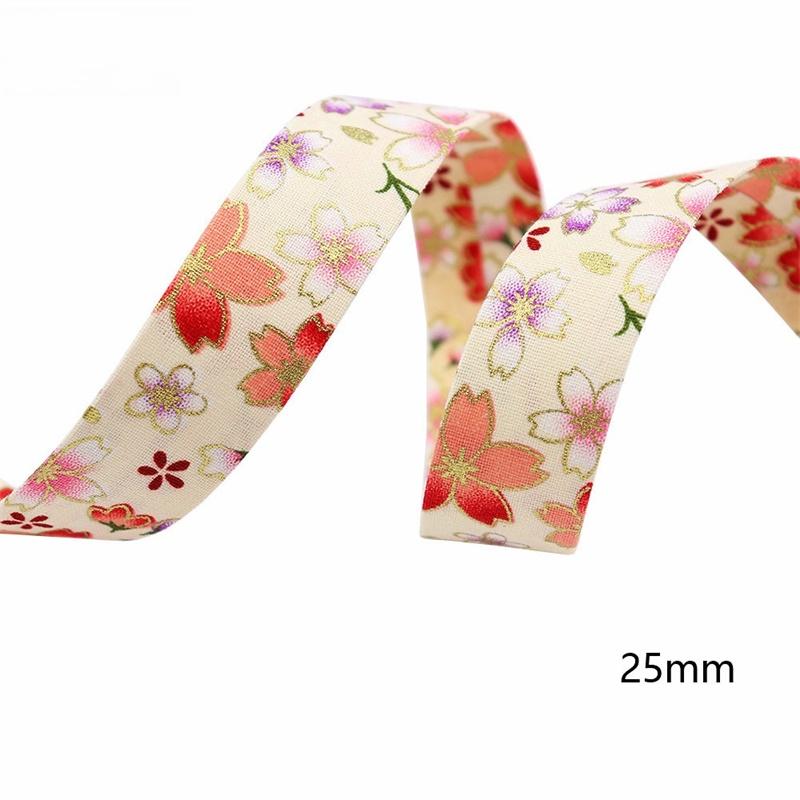 1m Flowers Ribbon Press Cloth Strip DIY Handmade Materials Headwear Hair Bows Clothing Shoes Hats Crafts