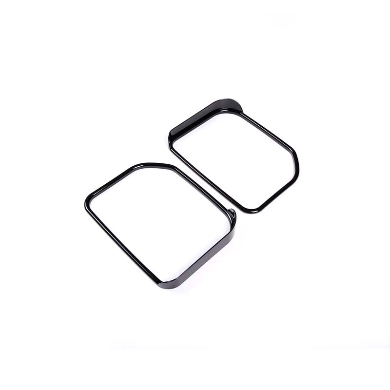 ABS Black/Silver Car Exterior Mirror Rain Eyebrow Frame Decorative Sticker For Toyota FJ Cruiser 2007-2026 Car Accessories чёрный