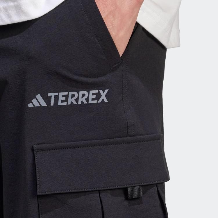 Adidas Terrex Travel Outdoor Series Comfortable Versatile Simple Sports Long Pants Men bottoms Black JD3486