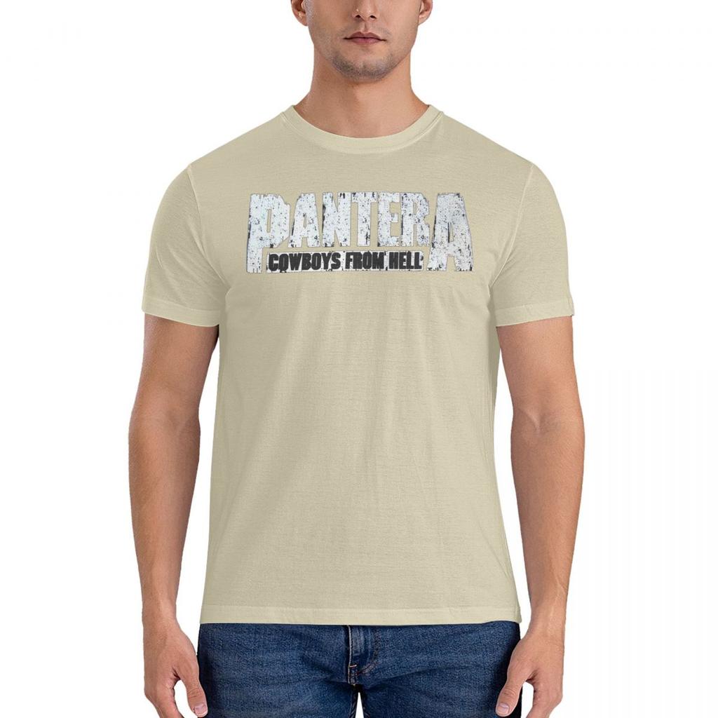 T-shirt Bianca Uomo Donna Logo Band Musicale T-shirt Harajuku Pantera T-shirt da Spiaggia Streetwear Casual Abbigliamento in Cotone Regalo