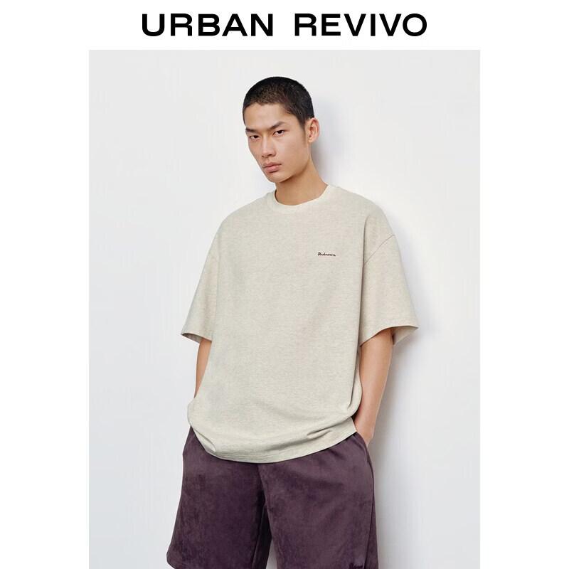 UR2026 Men s Embroidered Cotton Crew Neck T-Shirt M