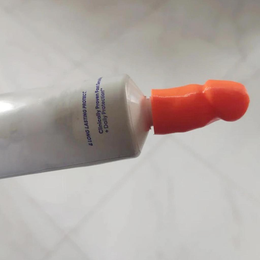 Toothpaste Cap Dispenser Dust Protection Universal Easy To Install Creative 3D Printed Toothpaste Tube Squeezer