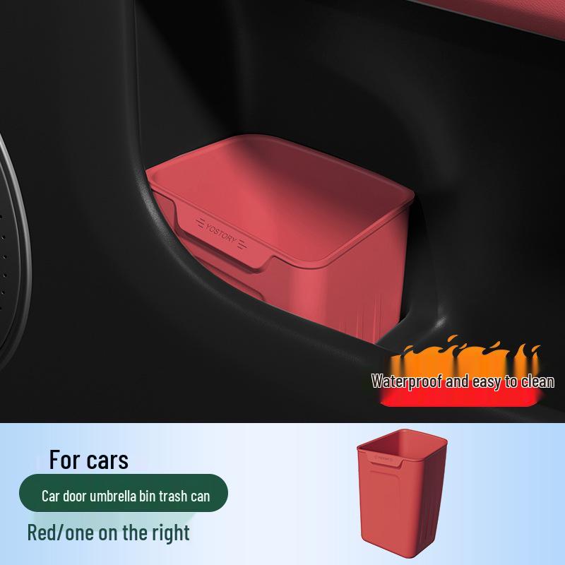 Compatible with 26 Zeekr 001 models: car door storage box, silicone trash can, storage solution, and modification supplies.