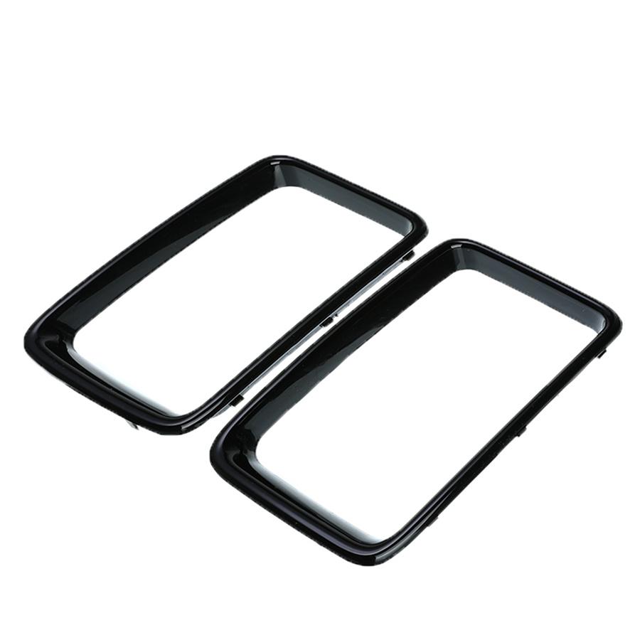 7pcs Gloss Black Front Grille Trim Ring Insert for Jeep Grand Cherokee 2014-2016