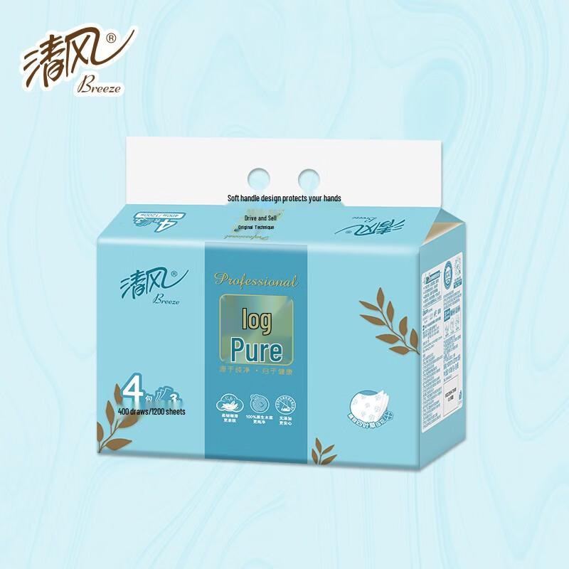 Qingfeng Original Wood Pulp Soft Pack Toilet Paper