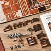 CRESYMME Miniature House Dollhouse Book Nook Kit, Wooden DIY 3D Hobby Handmade (Fossil Museum)