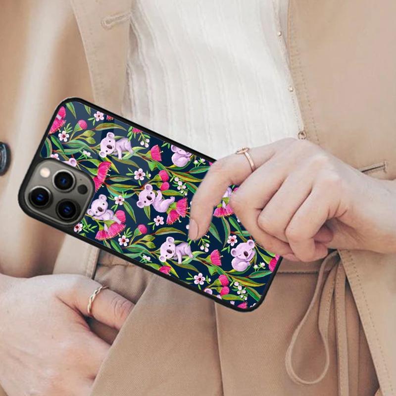 

Koala and Eucalyptus Magnetic Phone Case For APPLE iPhone 17 Air 16 14 13 12 Pro Max 15 Plus Wireless Charge With MagSafe Cover iPhone 14