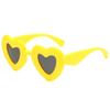 1pc Oversized Cute Heart-Shaped Inflated Sunglasses for Women Trendy Chunky Sun Glasses Retro Thick Frame Funny Shades
