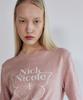Nigaennikol Cashmere Butterfly Signature Crop Knit_Pink