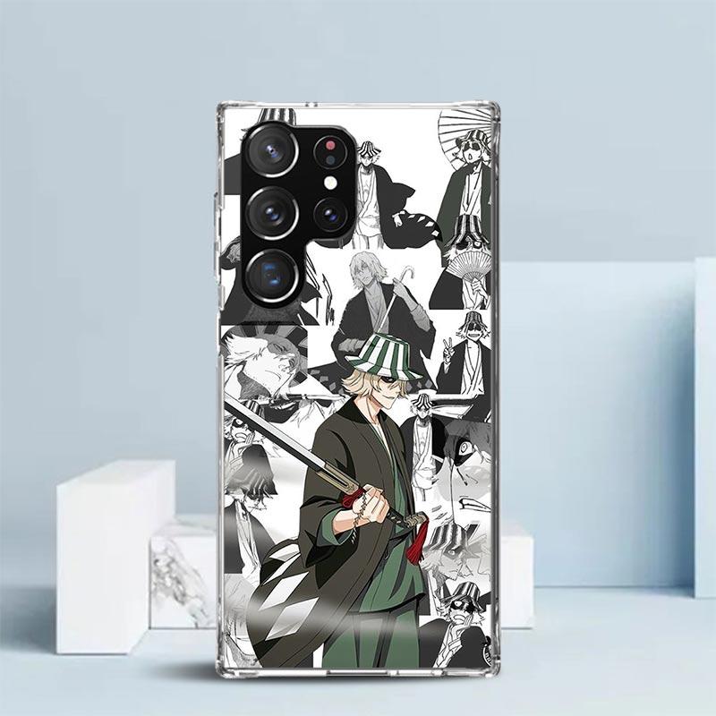 Ichigo Kenpachi Bleach Anime Phone Case For Samsung Galaxy S24 S25 Edge S26 Ultra S22 S23 Plus S21 + S20 FE Soft TPU Back Cover