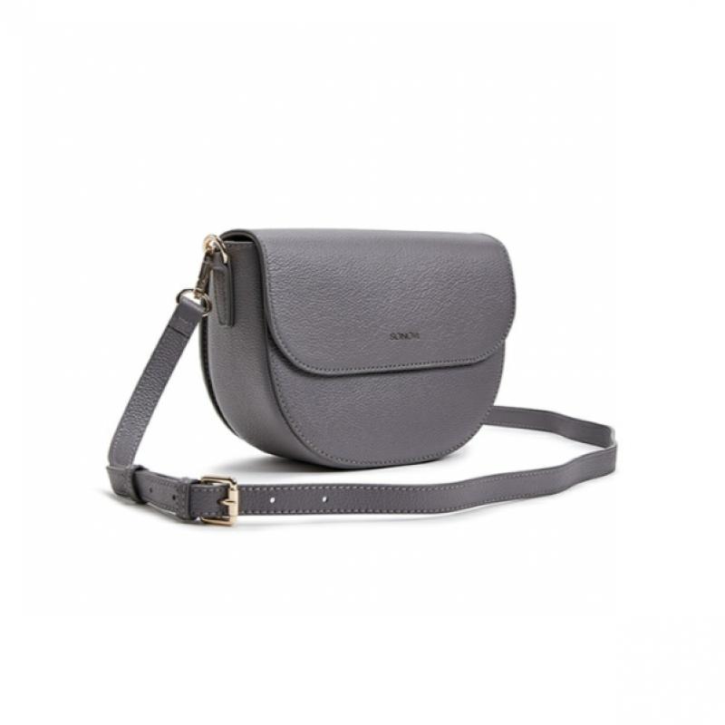 Sonovi [direct SaleS] ESquire Women S Shining Saddle Bag Gray Svafhb703gy