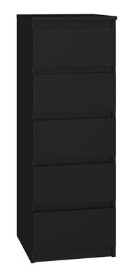 Malwa Chest of Drawers W5 BLACK