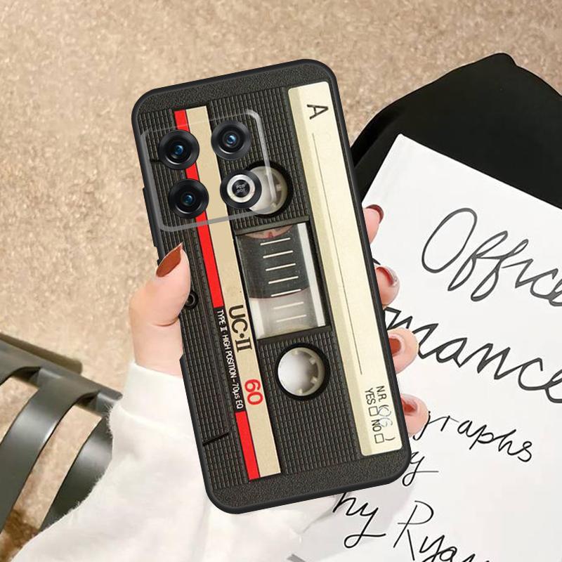 Vintage Cassette Tape Retro Case For OnePlus 13R 13 13s 12 12R 11 10 Pro 10T Nord 3 CE 5 2 4 Lite N10 N20 N30 Back Cover
