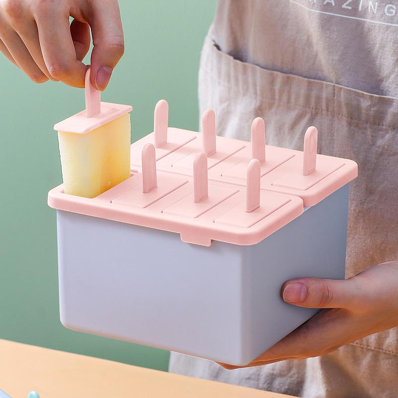 Popsicle/Sorbet Mold Food Grade Household Popsicle Making Frozen Ice Box Abrasive Tools With Lid Homemade Ice Cream Artifact