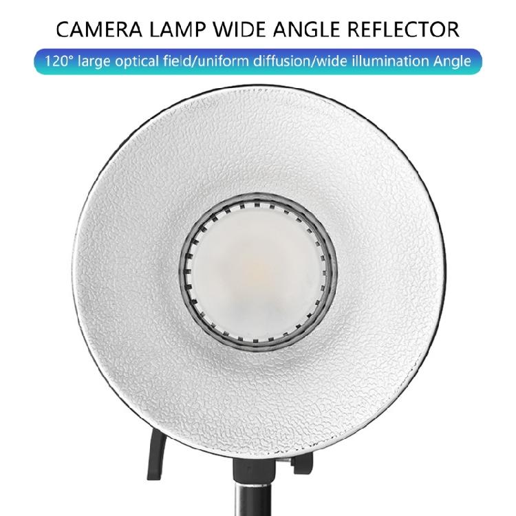 Photography Light Diffuser Dish Reflector For Product Showcases Features 120Degree Wide Angle High Efficiency Reflection