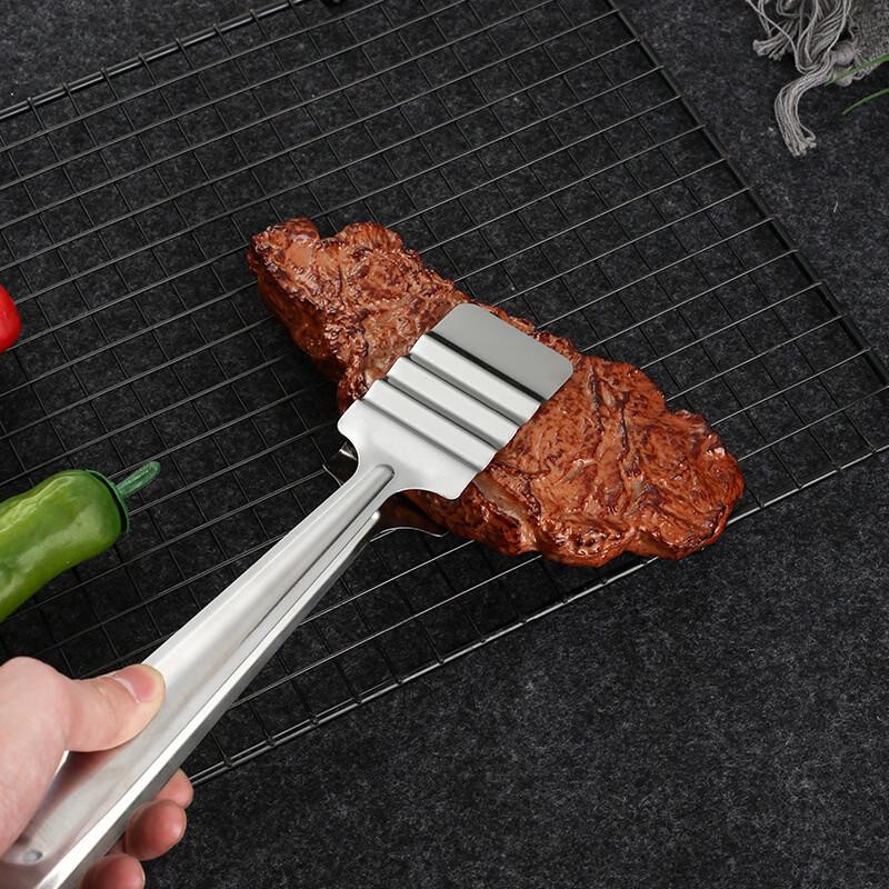 ZISIZ Korean Style Stainless Steel Food Tongs
