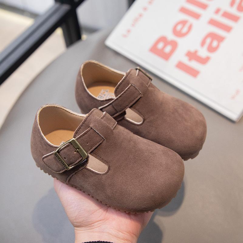 Children Casual Retro Shoes Fashion Kids Leather Shoes Britain Style Boys Moccasin Shoes Simple 2024 Autumn and Spring New