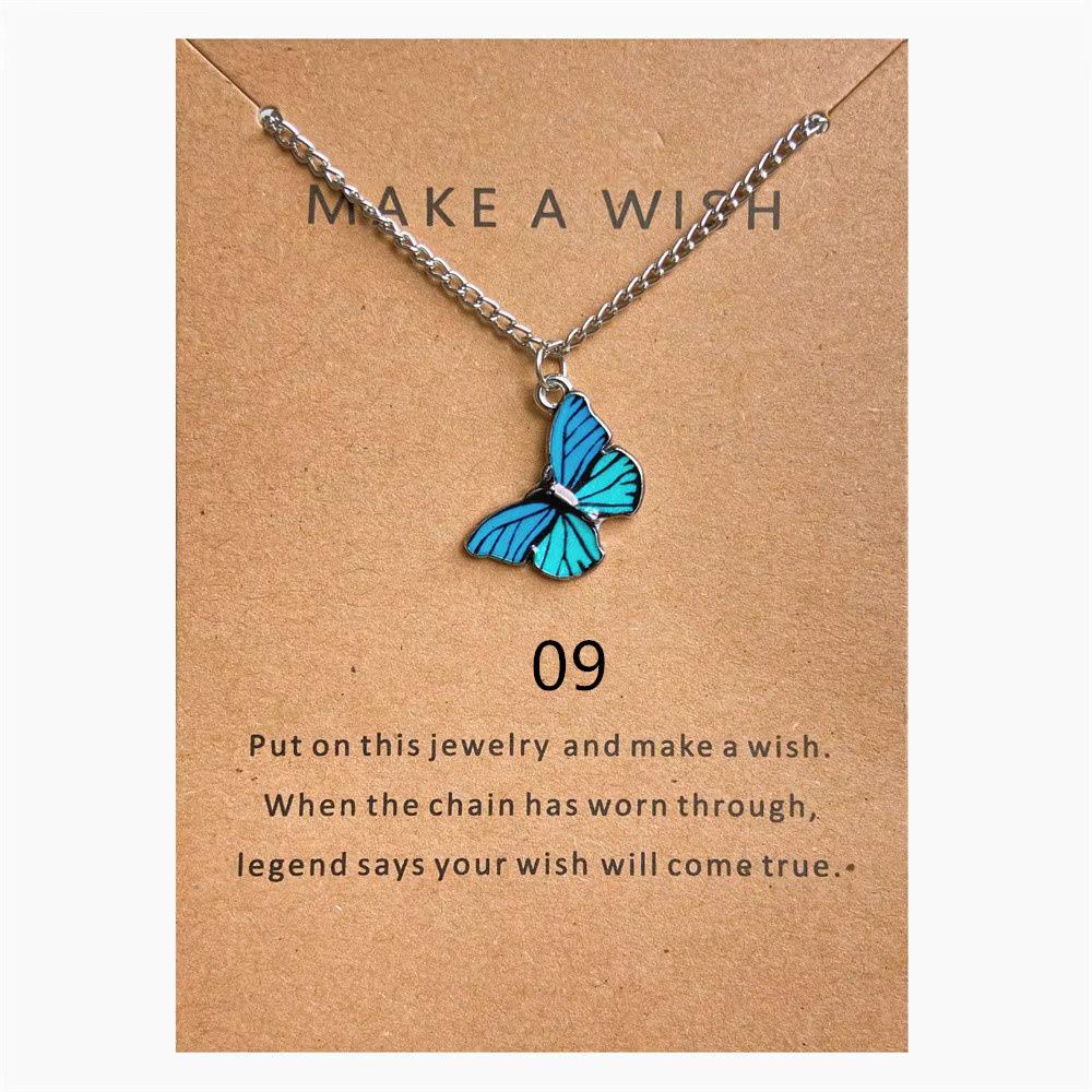 Bohemian Cross-Border Creative Butterfly Wing Pendant Necklace