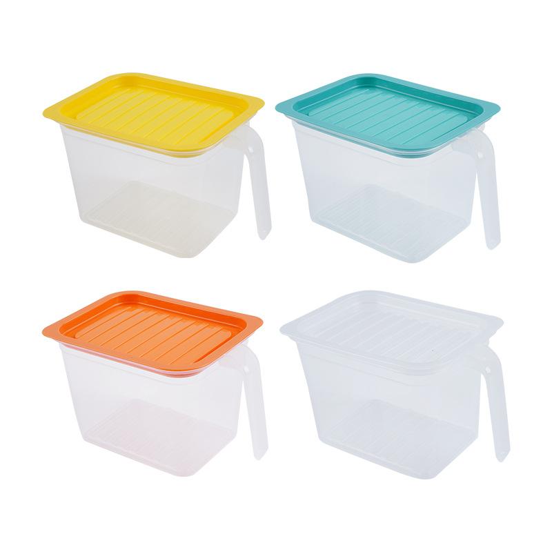 Контейнер для хранения в холодильнике, Прозрачный пластиковый контейнер для хранения фруктов и овощей в морозильной камере, Герметичный контейнер для хранения small 1pc прозрачный