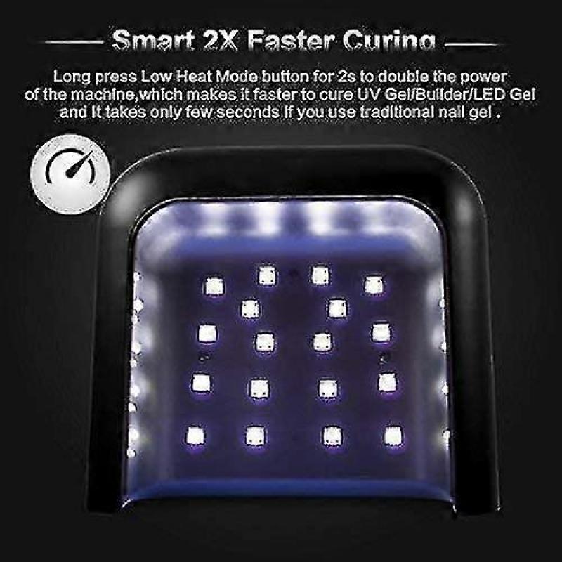 Led Nail Lamp, Sunuv 48w Professional Nail Dryer With Automatic Sensor And Lcd Display For Home And 