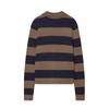 European and American Style, New Women's Clothing, Foreign Style, Fashionable Casual Striped Knitted Jacket 3653113