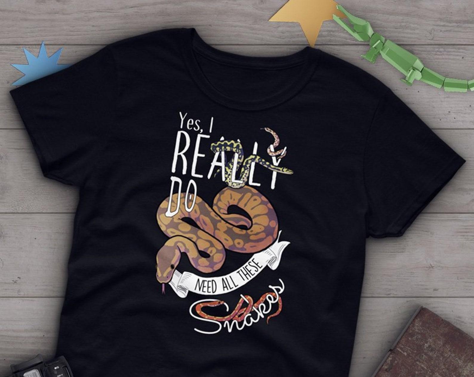 Funny Snake Shirt,  Tshirt, Ball Python Lover Gift, Funny Reptile T-Shirt, Cute Corn Snake Graphic Tee, Carpet Python, Hognose Snake 100