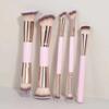 2/4/5Pcs Flat Top Dual-ended Makeup Brushes Angled Top Foundation Brush Set  Beauty Application