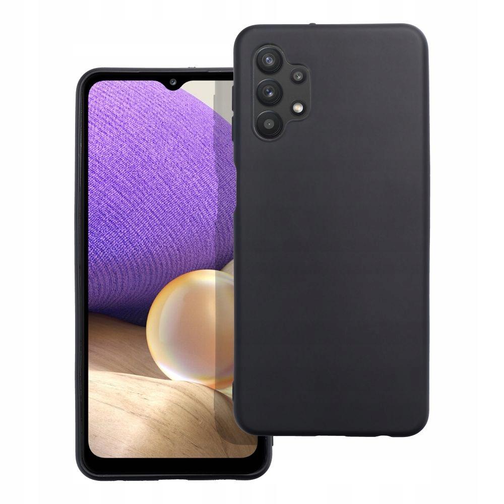 CASE for Samsung Galaxy A32 5G MATT CASE MATT SLIM BACK BLACK + GLASS