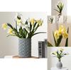 Realistic Pu Irish Iris Flower For Outdoor Events Home Office Decoration Gift