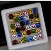 Natural Mixed Color Sapphire Loose Gemstone 16 Pcs Lot 5 Mm Round Cut September Birthday Birthstone