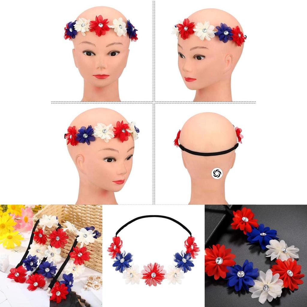 Lebensechter patriotischer Kranz-Stirnband für Unabhängigkeitstagsfeier