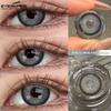 EYESHARE 1 Pair FLORENCE Series Contact Lenses for Eyes 14.5mm Gray Brown Natural Lens Beauty Pupils for Satuden
