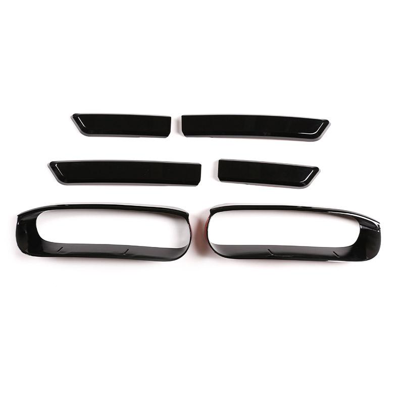 ABS Glossy Black For Land Rover Discovery Sport 2020 Car Styling Front Air Intake Grille Trim Car Exterior Accessories