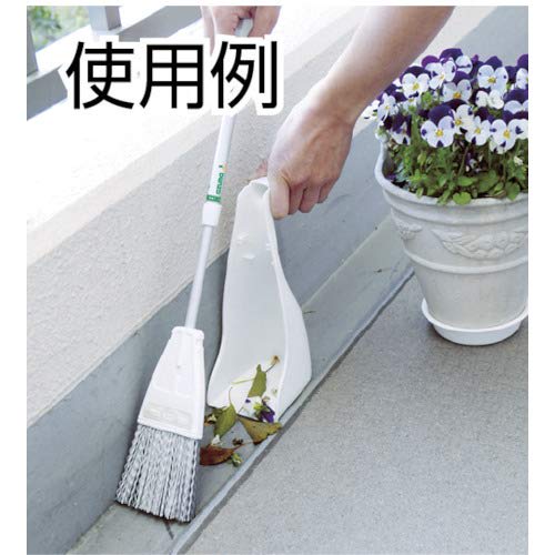 Azuma Petit Chilitore Outdoor Broom for Balconies. Dustpan width: approx. 9cm, total length: approx. 41-56cm. The stiff bristles allow for easy sweepi